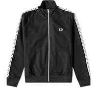 Fred Perry Veste de survêtement avec coutures plates, Noir , XL