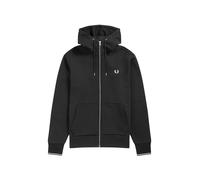 Fred Perry Veste de survêtement noir / blanc, Taille XXL