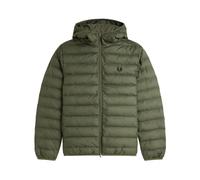 Fred Perry - Veste Isolée à Capuche - Homme - Vestes - Vert - Taille: L