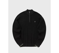 Fred Perry WAFFLE STITCH HALF ZIP JUMPER men Half-Zips black taille: S