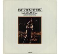 FREDDIE MERCURY - LIVING ON MY OWN 12" SINGLE UK CBS 1985 2 TRACK EXTENDED VERSION IN GATEFOLD B/W MY LOVE IS DANGEROUS BUT HAS MARKER WRITING ON LABEL (GTA6555) PIC SLEEVE