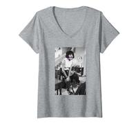 Freddie Mercury Officiel I Want To Break Free B&W T-Shirt avec Col en V