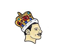 Freddie Mercury Queen Pin's Metal Couronné - 4 cm