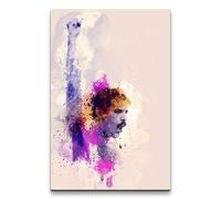 Freddie Mercury Queen Toile d'art abstrait légende de la musique 60 x 90 cm