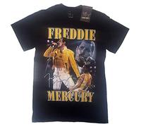 Freddie Mercury - T-Shirt # M Unisex Black # Live Homage [Import]
