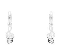 FREDDY FJ-10015 Boucles d’oreilles en clé de sol pour femmes, acier inoxydable argenté - Boucle d’oreille hypoallergénique