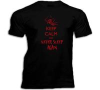 Freddy Krueger Keep Calm and Never Sleep Again Nightmare Elm White T Shirt Women(Medium)