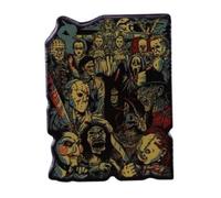 Freddy Nightmare Elm Street Jason Friday 13th Chucky Halloween Michael Myers It Pennywise Saw Puzzle Horreur Movie Film 3,6 cm Badge en émail, 1.4 Inches, Émail, émail