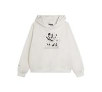 FREDDY - Sweat-shirt à capuche coupe confortable Mickey et Minnie, White, Medium