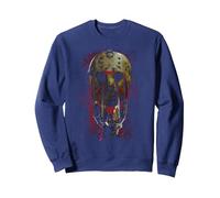 Freddy vs Jason Mask and Claws Sweatshirt, Unisexe pour Adultes, Bleu Marine, L