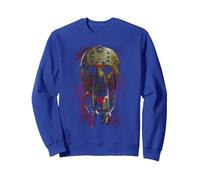 Freddy vs Jason Mask and Claws Sweatshirt, Unisexe pour Adultes, Bleu Royal, M