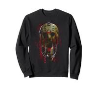 Freddy vs Jason Mask and Claws Sweatshirt, Unisexe pour Adultes, Noir, XXL