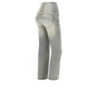 FREDDY WR.UP Jeans push-up WR.UP® coupe large en denim navette sablé, Light Blue Denim-Jellow Seams, Medium