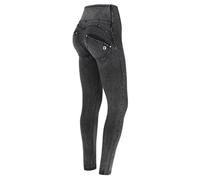 FREDDY WR.UP Jeans push-up WR.UP® en denim navette écologique avec surpiqûres, Black Denim-Black Seams, Large