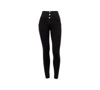 FREDDY WR.UP Jeggings push up WR.UP® super skinny avec taille haute à boutons, Jeans Noir-Coutures Le Ton, Extra Large