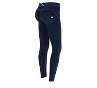 Freddy WR.UP® Pantalon 7/8 pour femme, longueur cheville, aspect denim, super skinny, taille normale, J0y, L