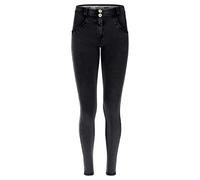 FREDDY WR.UP Pantalon push up WR.UP® skinny en jersey-denim écologique, Jeans Noir-Coutures Le Ton, Large