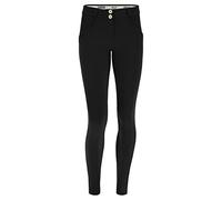 FREDDY WR.UP Pantalon push-up WR.UP® taille basse en jersey biologique, Noir, Medium