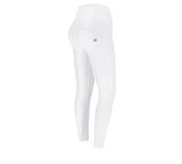 FREDDY WR.UP Pantalon WR.UP® 7/8 superskinny Taille Haute en Simili Cuir - Special Edition, Blanc, Large