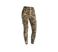 FREDDY WR.UP Pantalon WR.UP® en jersey camouflage, coupe cargo taille haute, Brun-Camouflage, Small