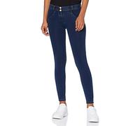 FREDDY WR.UP Pantalon WR.UP® Super Skinny Taille et Longueur Classiques en Jersey Denim foncé, Jeans Sombre-Couture Jaune, Medium
