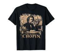 Frederic Chopin Romantic Era Piano Compositeur Portrait T-Shirt