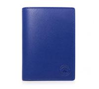 Frédéric Johns Grand Portefeuille Homme Cuir Véritable - Protection RFID - Grand Format - Élégant & Durable - Idée Cadeau (Bleu Uni)