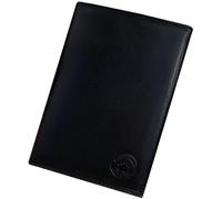 Frédéric Johns Portefeuille Cuir - Portefeuille Carte Grise - Portefeuille permis de Conduire - Portefeuille RFID - Format 3 Volets - Design français - modèle Tower (Noir)