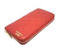 Frédéric Johns Portefeuille Femme en Cuir Véritable RFID - Modèle Elena - Compagnon Élégant Fabriqué en Italie - Cuir de Vachette Premium (Rouge)