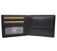 Frédéric&Johns ® - Portefeuille Homme Cuir Vintage RFID - Modèle Earth en Cuir Véritable (Noir)