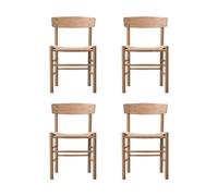 Fredericia Furniture Chaise J39. Chêne clair huilé-vannerie naturelle. lot de 4