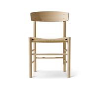 Fredericia Furniture Chaise J39 Chêne savonné-tressé naturel