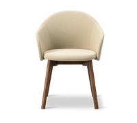Fredericia Furniture Fauteuil Gomo Armchair à piètement en bois Mylla 221-chêne laqué teinté fumé