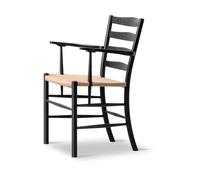 Fredericia Furniture Fauteuil Klint Tressé naturel-chêne noirci