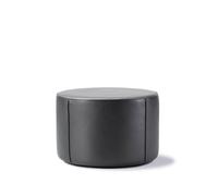 Fredericia Furniture Pouf Mono Cuir Omni 301 noir-Ø55 cm