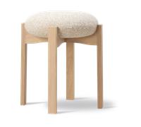 Fredericia Furniture Tabouret Pioneer bas Zero 0001-chêne laqué