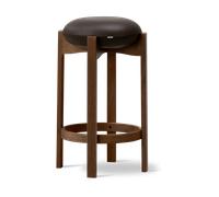 Fredericia Furniture Tabouret Pioneer haut Primo 86-1-chêne laqué teinté fumé