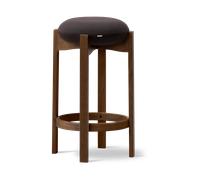 Fredericia Furniture Tabouret Pioneer haut Vidar 386-chêne laqué teinté fumé