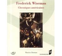 Frederick wiseman Chroniques américaines - Pur - Presses Universitaires Rennes - broché - Scolaire / Universitaire