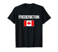 Fredericton Nouveau-Brunswick Drapeau Canadien Canada T-Shirt