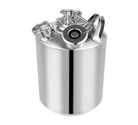 Frederimo Récipient de nettoyage à 3 têtes avec couvercle, 10 l - En acier inoxydable - Pour distributeur de bière