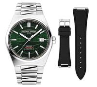 Frederique Constant Mixte Analogique-Numérique Quartz Montre avec Bracelet en Acier Inoxydable