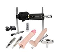 Fredorch Télécommande Machine sexuelle avec 5 pièces jointes,Fort Tranquillement Automatique 18 Fréquences Love maschine Adaptateur avec gode pour hommes, femmes Erwachsene Sexspielzeug (double Gode)