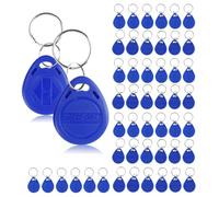 Fredorlokk Lot de 50 porte-clés inductifs RFID 125 kHz - Peut lire et réécrire - NFC - Convient pour système de contrôle d'accès d'entrée de serrure de porte