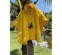 Freds Swim Academy Fred & Gina Poncho À Capuche, 60 cm Longueur x 55 cm Largeur, Jaune 20722