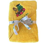 Freds Swim Academy Fred & Gina Serviette À Capuche Pour Bébé, 70 cm Longueur x 70 cm Largeur 20522 Jaune