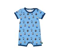 Fred's World by GREEN COTTON Barboteuse / body bleu / bleu ciel / marron / orange clair, Taille 80