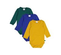 Fred's World by GREEN COTTON Barboteuse / body bleu / safran / vert foncé, Taille 68
