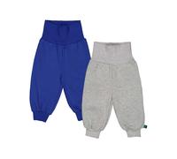 Fred's World by GREEN COTTON Pantalon bleu / gris chiné, Taille 92