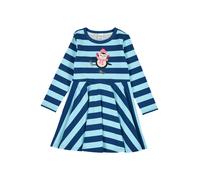 Fred's World by GREEN COTTON Robe bleu marine / bleu clair / rose / noir, Taille 128
